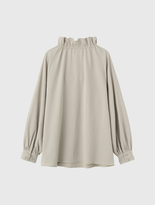 Loose-fit frill collar blouse / WBE3L03504