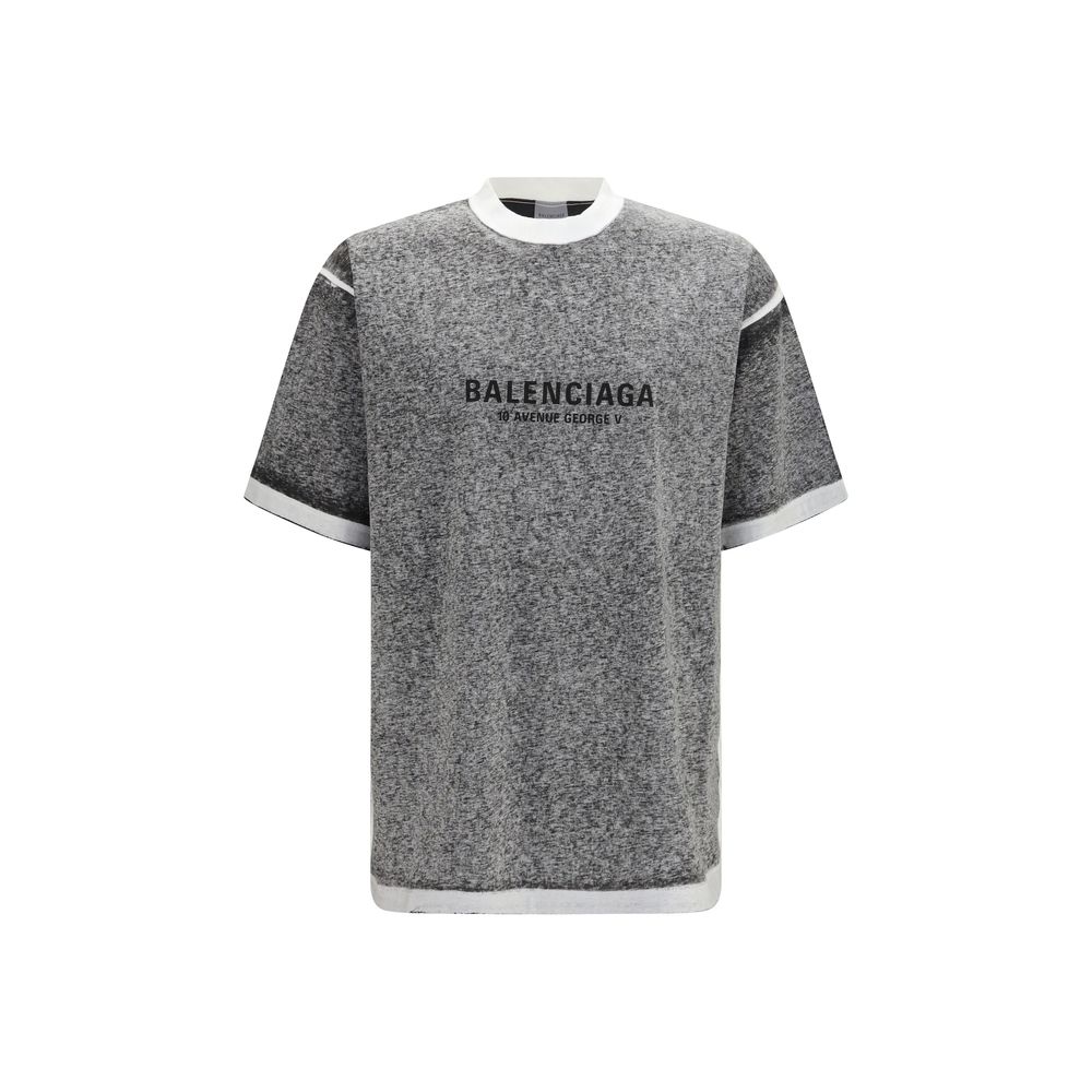 Logo-Embroidered Cotton T-Shirt — Gray