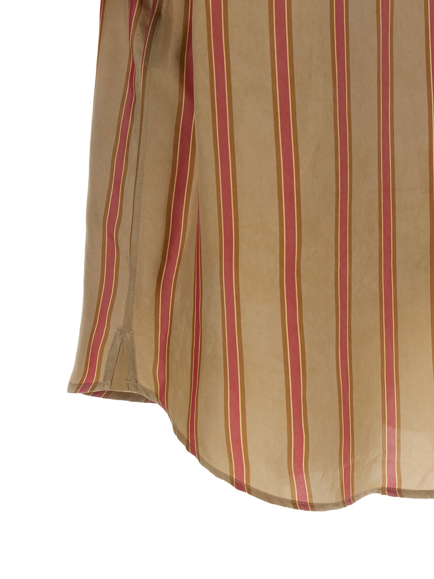 Saint Laurent - cassandre striped short sleeve shirt