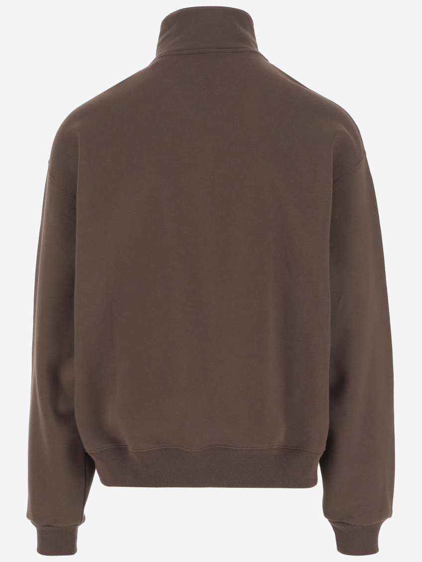 Logo-patch sweatshirt - Brown