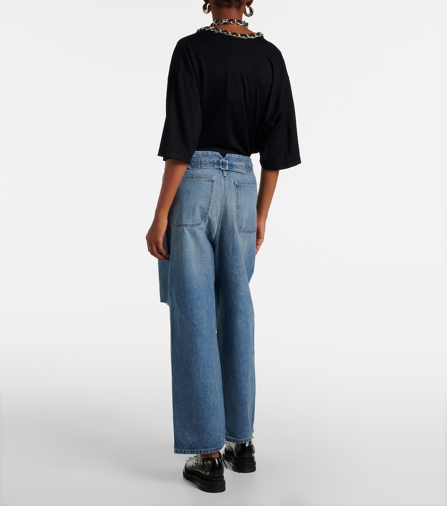 Junya Watanabe Cutout wide-leg jeans