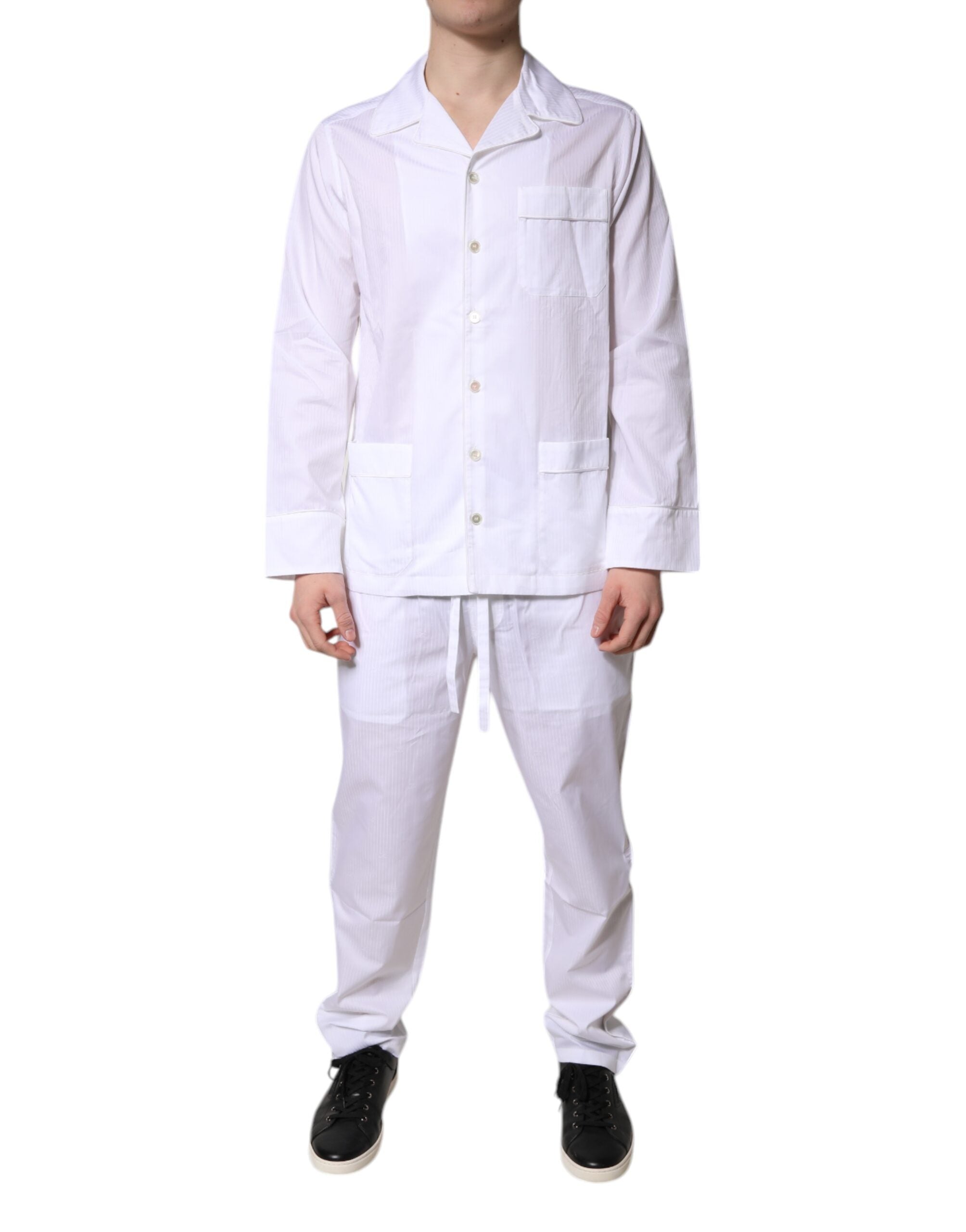 Cotton Pajama Set — White