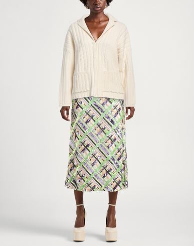 Sportmax Woman Cardigan Cream Size L Wool, Polyamide