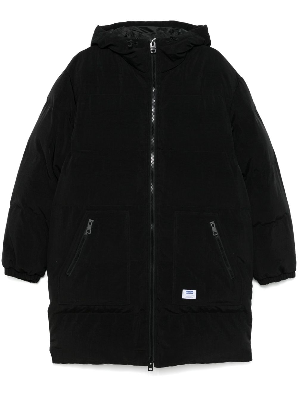 Quilted padded coat - Black