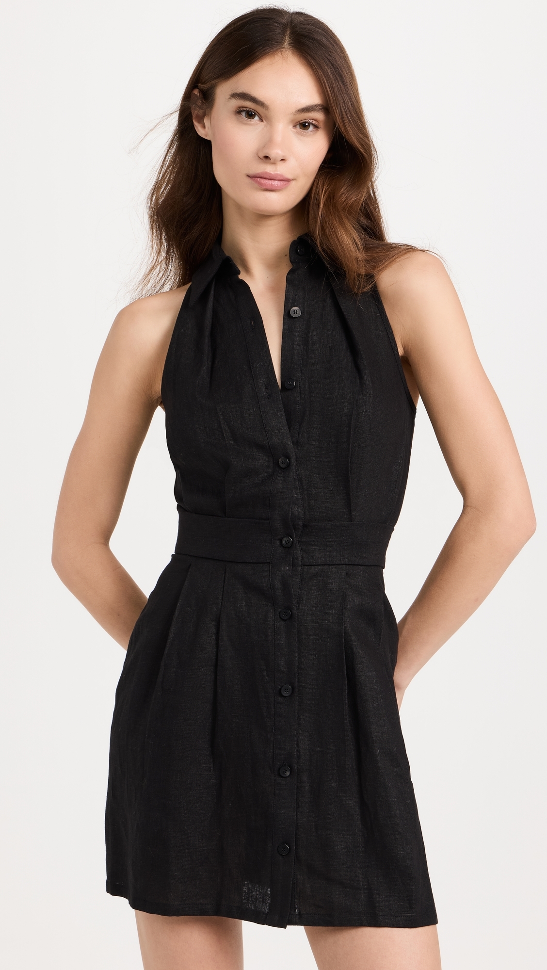 Domino Mini Dress Black