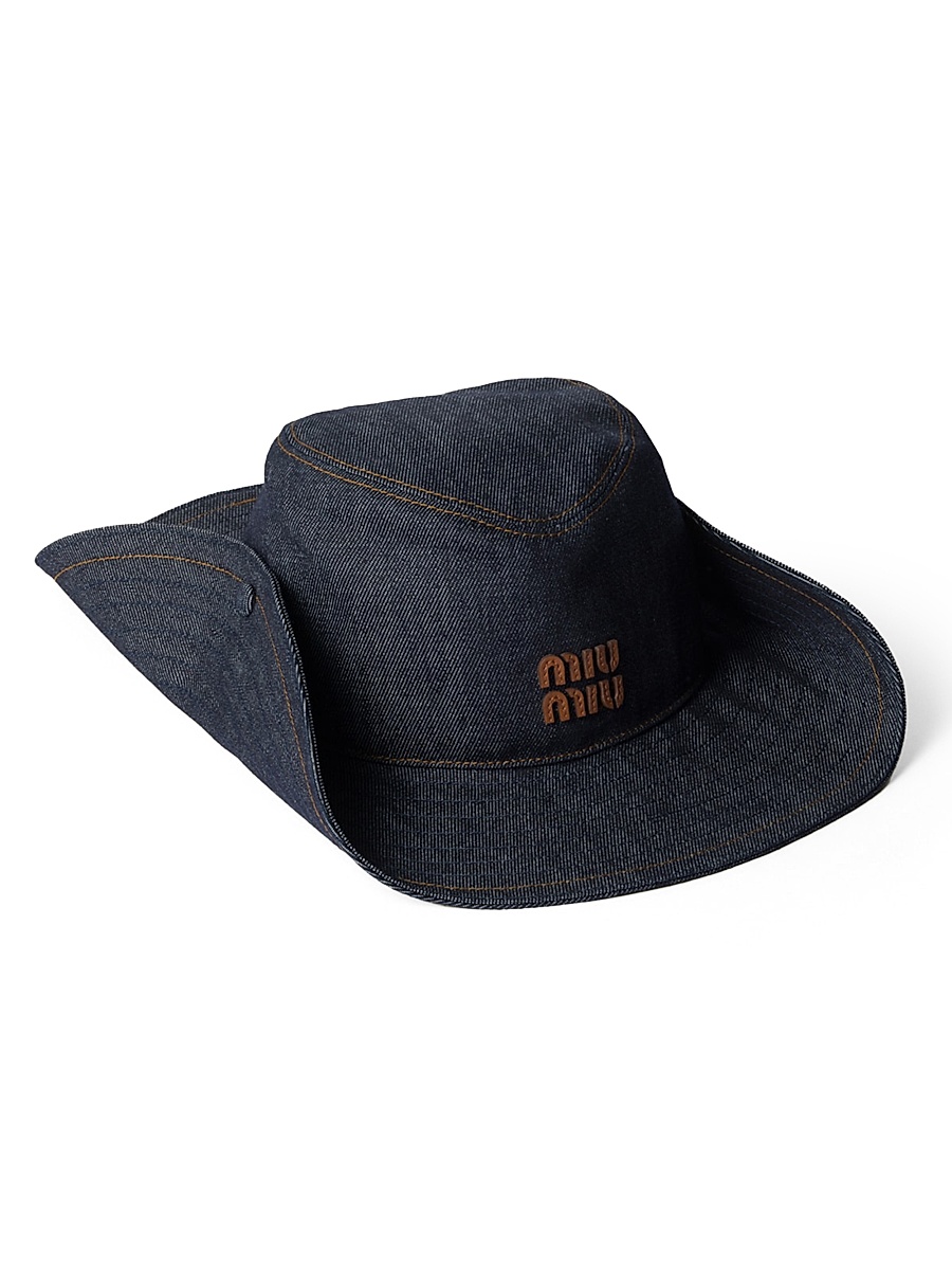 Women's Denim Cowboy Hat - Blue