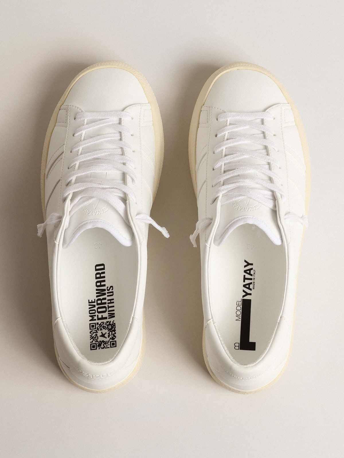 Golden Goose - Yatay Model 1b Sustainable Sneakers With White Bio-based Upper And White Y