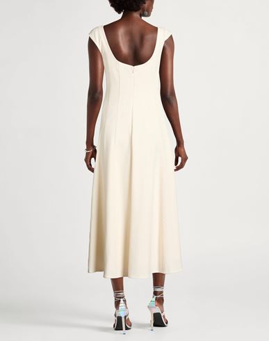 Woman Midi dress Ivory Size 4 Polyester, Viscose, Elastane