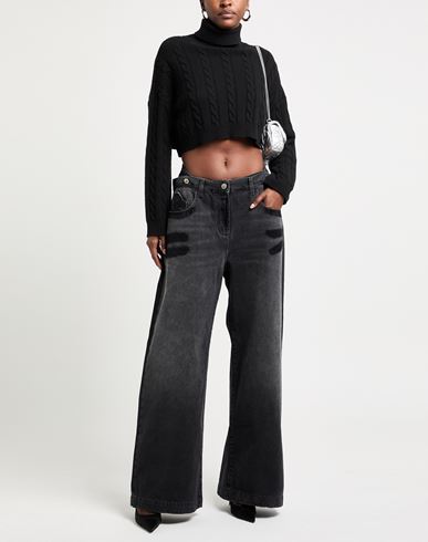 The Attico Woman Jeans Black Size 25 Cotton, Polyester, Elastane