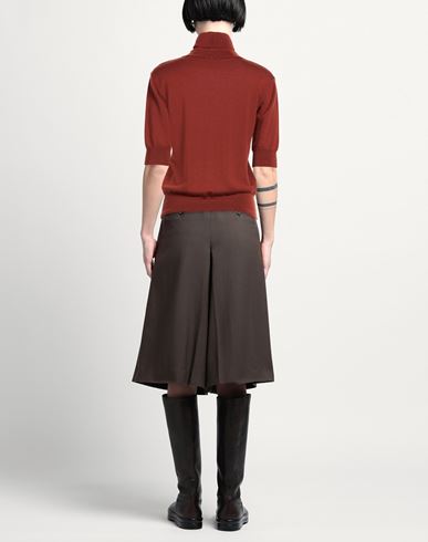Woman Turtleneck Brick Size 2 Virgin Wool
