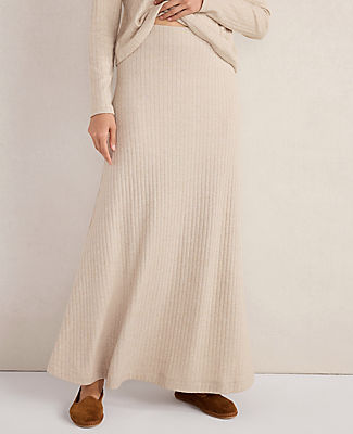 Ann Taylor Haven Well Within Lurex Rib Knit Maxi Skirt
