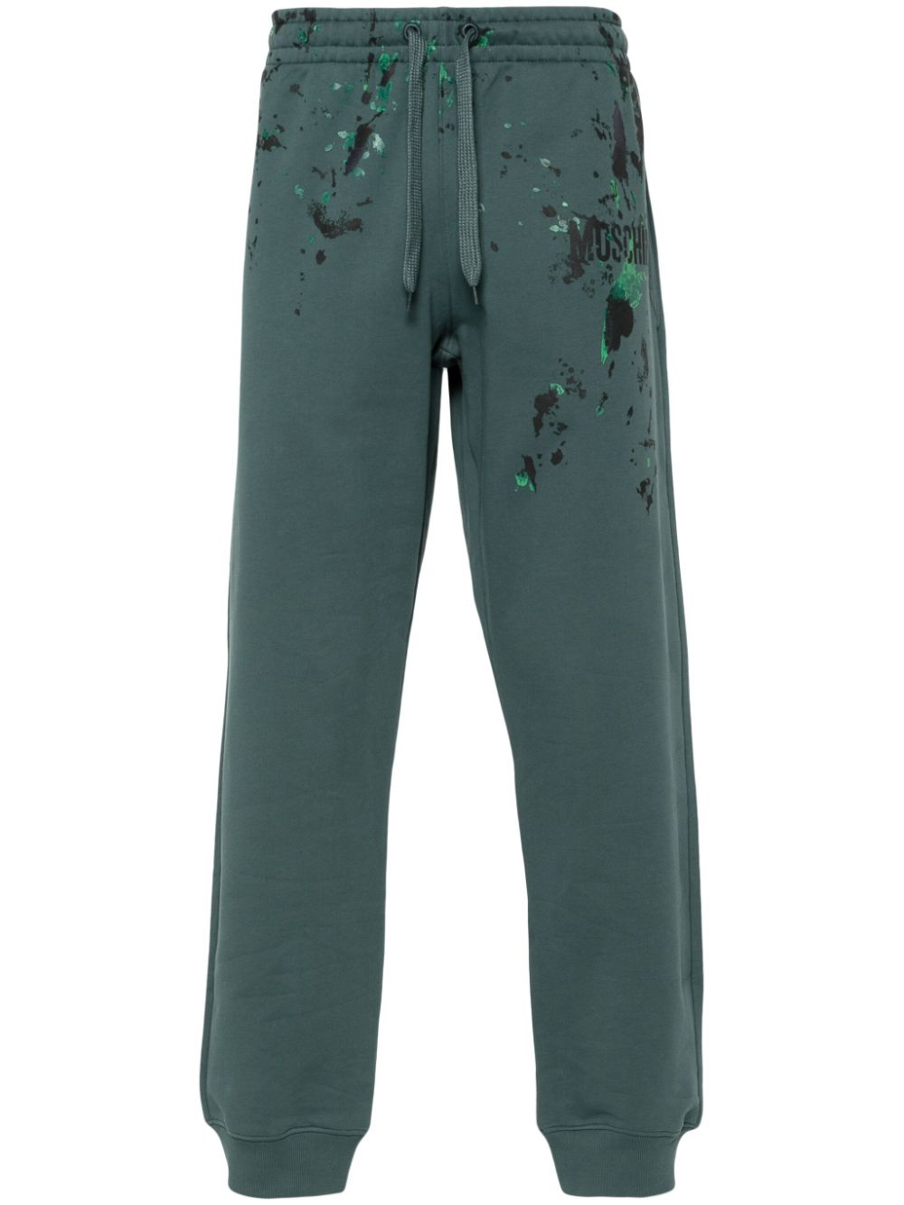 Logo-print track pants - Green