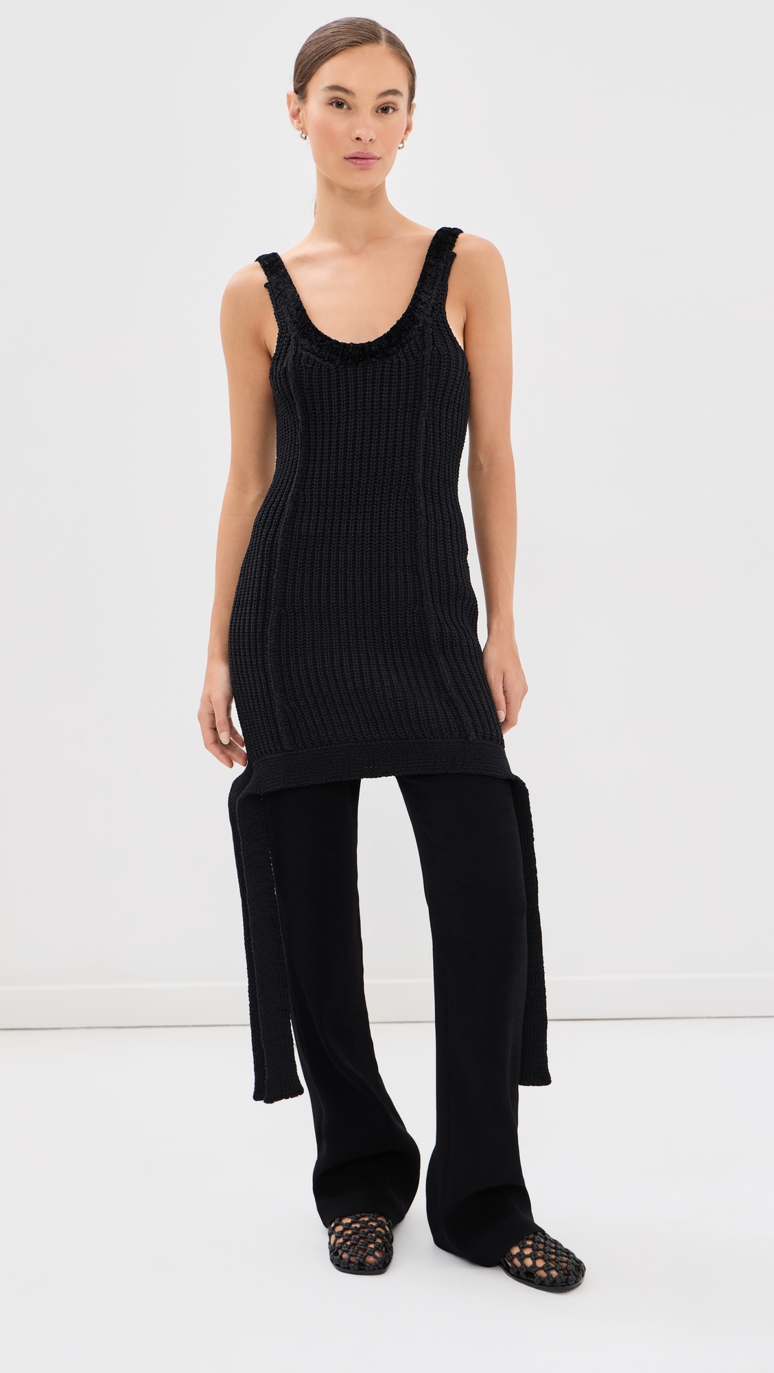 Obi Slip Dress Black