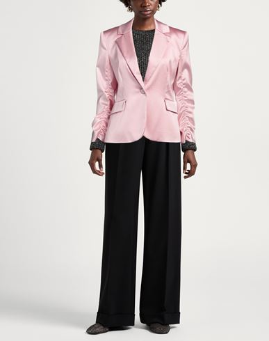 Woman Blazer Pink Size 6 Acetate, Polyamide, Elastane