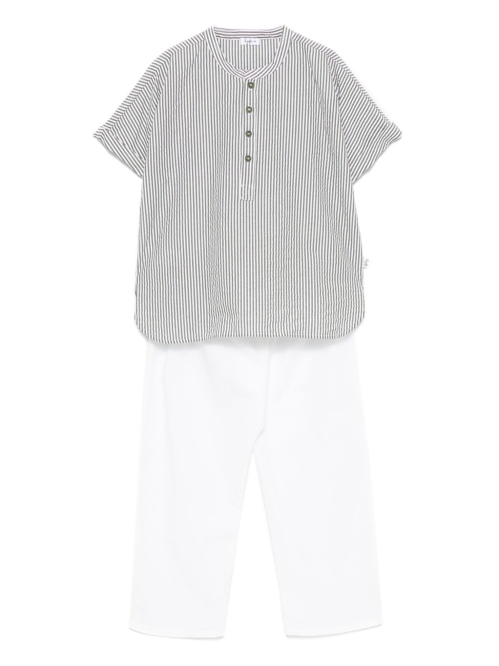Il Gufo striped trousers set - Grey