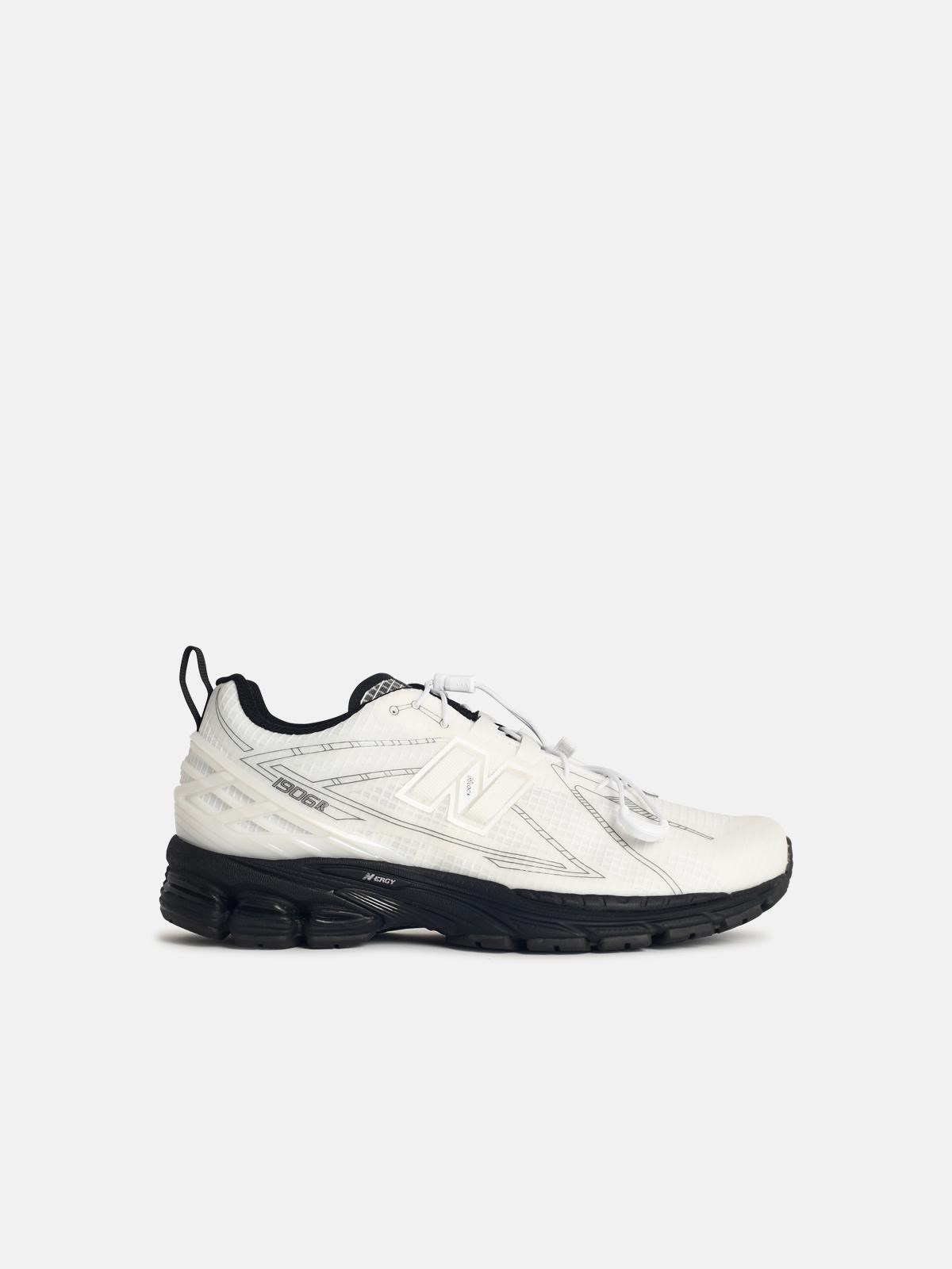 '1906' White Fabric Sneakers
