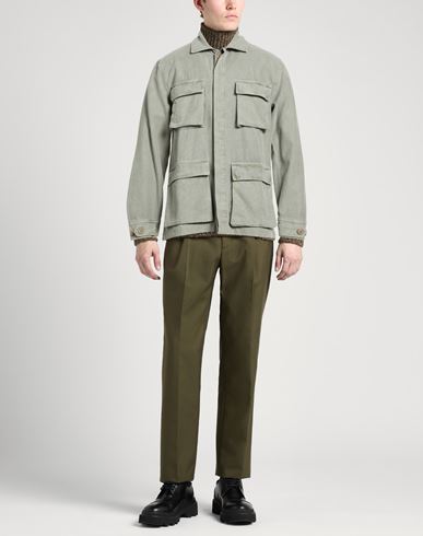Man Jacket Sage green Size 3XL Cotton