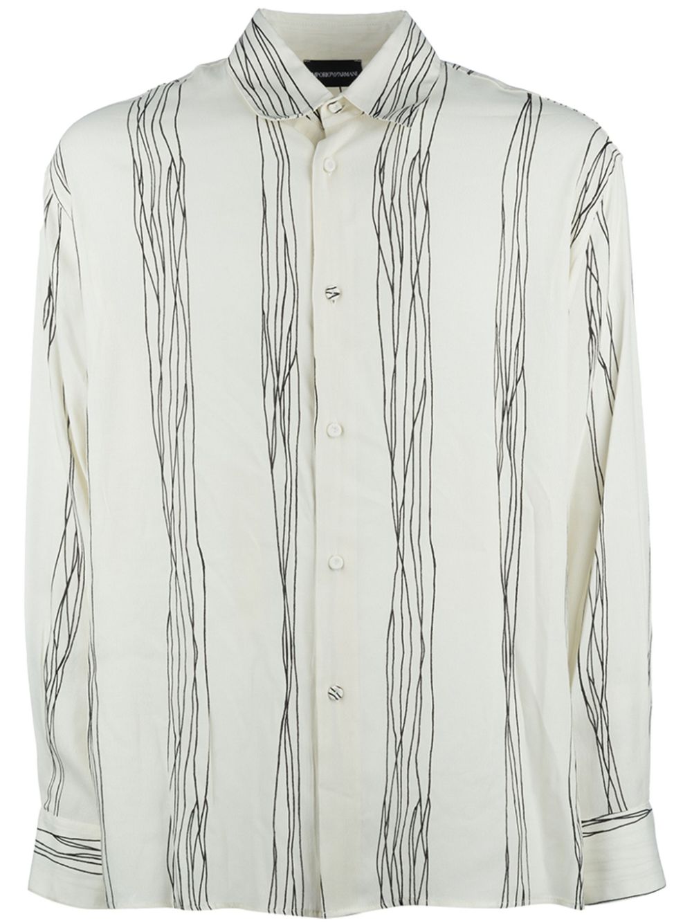 Stripe-print shirt - White