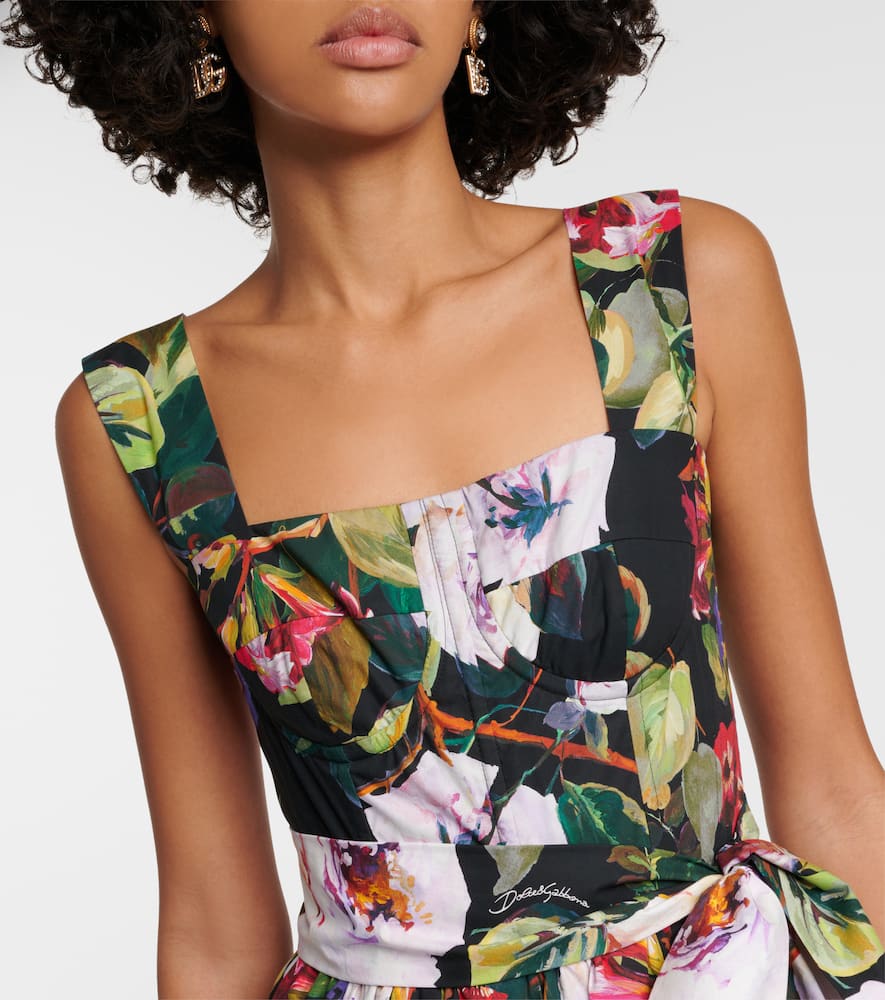 Floral cotton gown