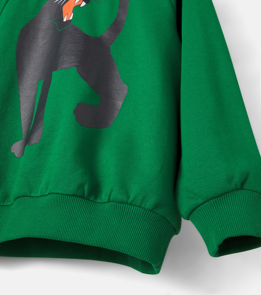 Panther cotton jersey sweatshirt