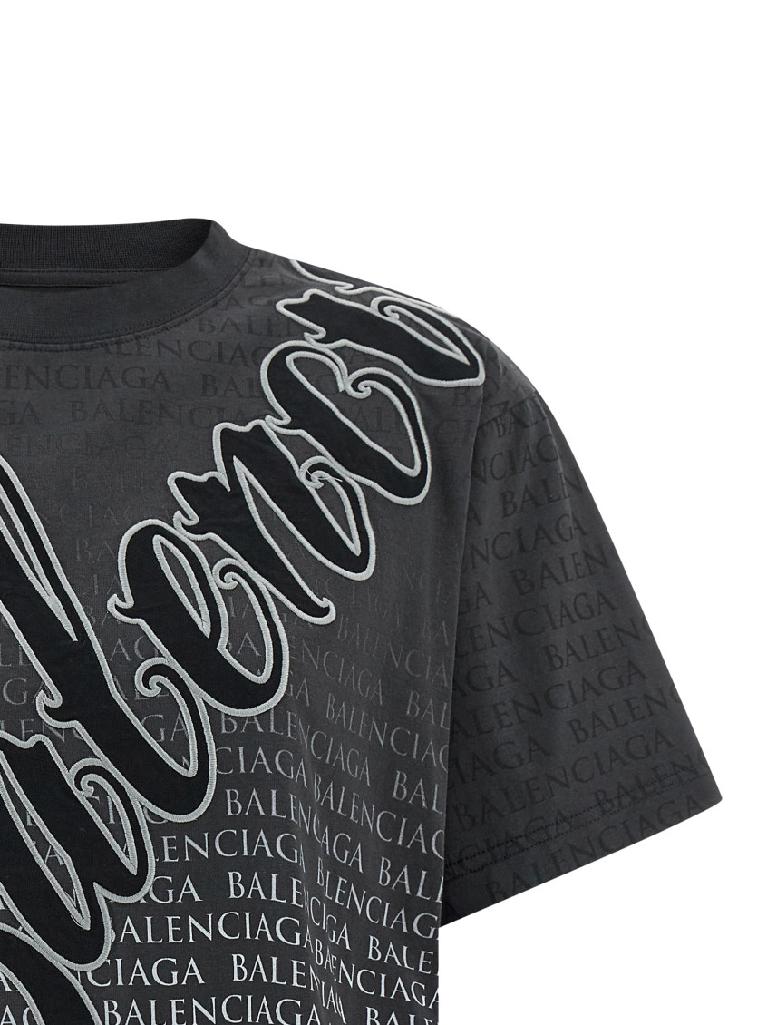 Balenciaga - script logo t shirt short sleeve