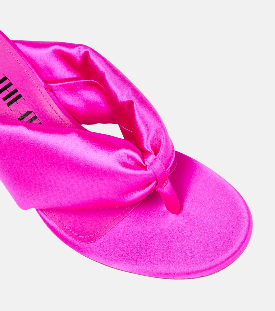 The Attico Rem satin thong sandals