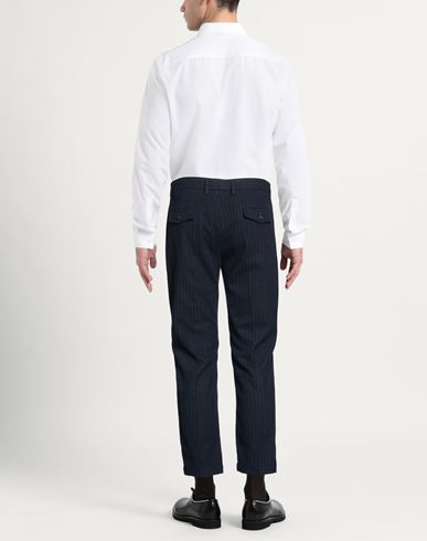 Man Pants Navy Size 34 Wool, Polyester