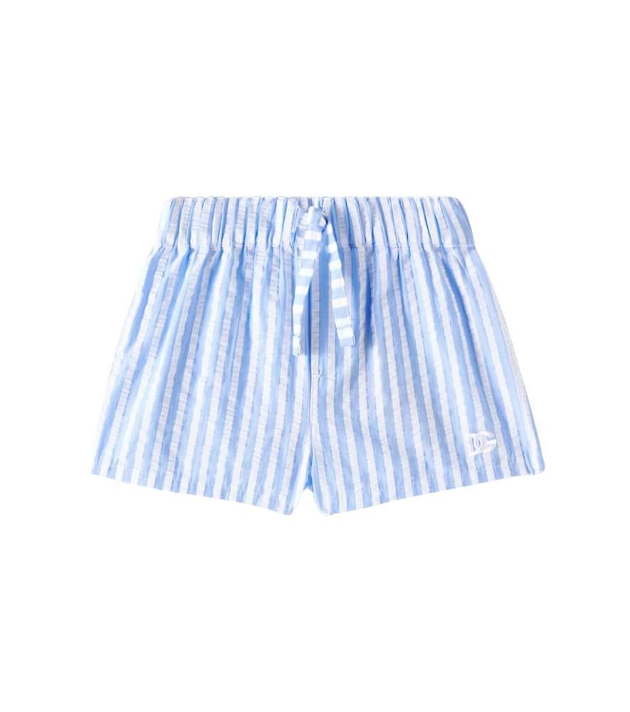 Dolce & Gabbana Kids Baby cotton seersucker shorts