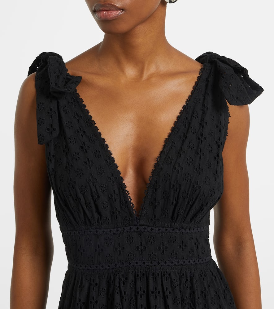 Cara tiered cotton maxi dress
