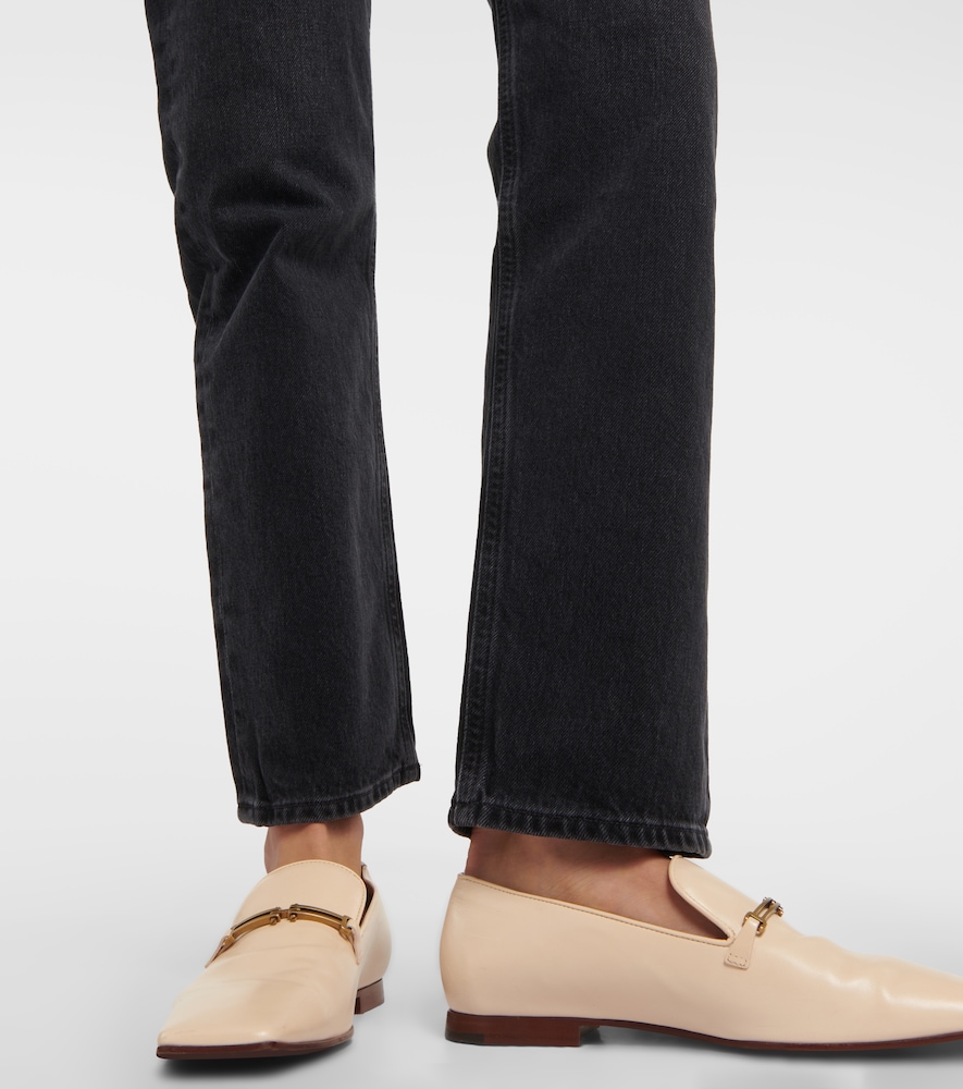 Parker Long mid-rise straight jeans