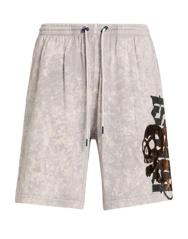 Man Shorts & Bermuda Shorts Light grey Size L Cotton