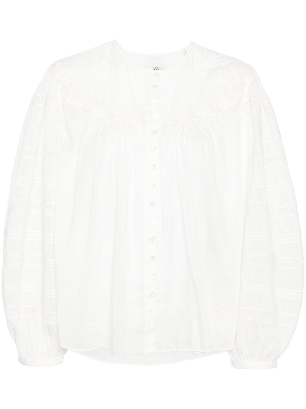 Gregoria cotton-silk blouse - White
