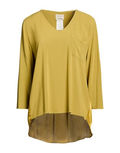 Woman Top Khaki Size 8 Viscose, Cupro