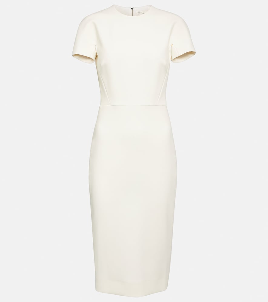 Crêpe midi dress