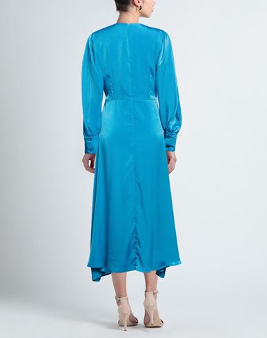 Woman Midi dress Azure Size L Polyester