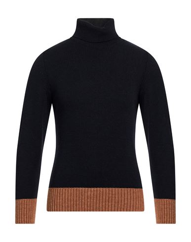 Man Turtleneck Midnight blue Size 36 Wool, Acrylic, Alpaca wool