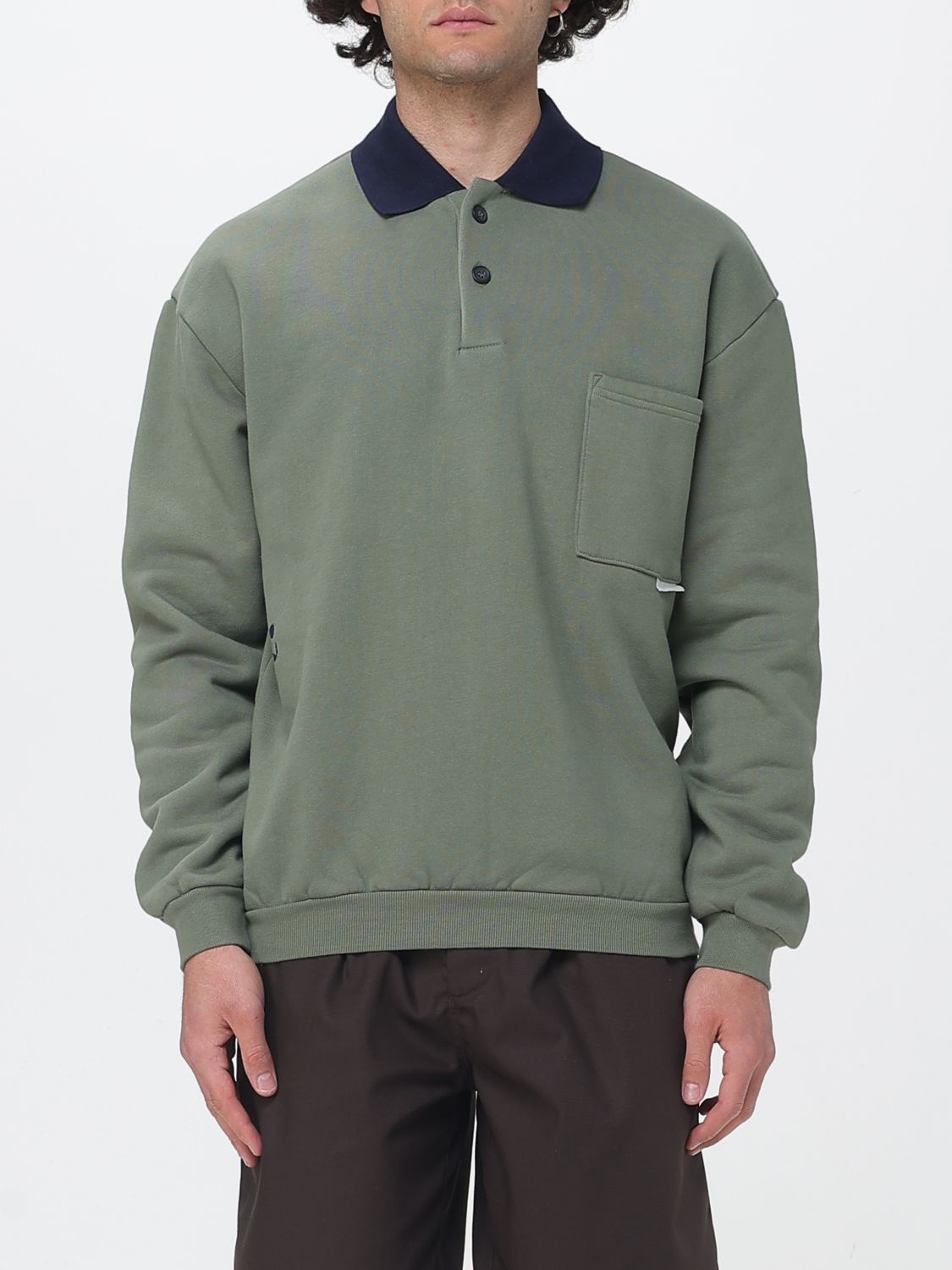Sweatshirt Men color Green