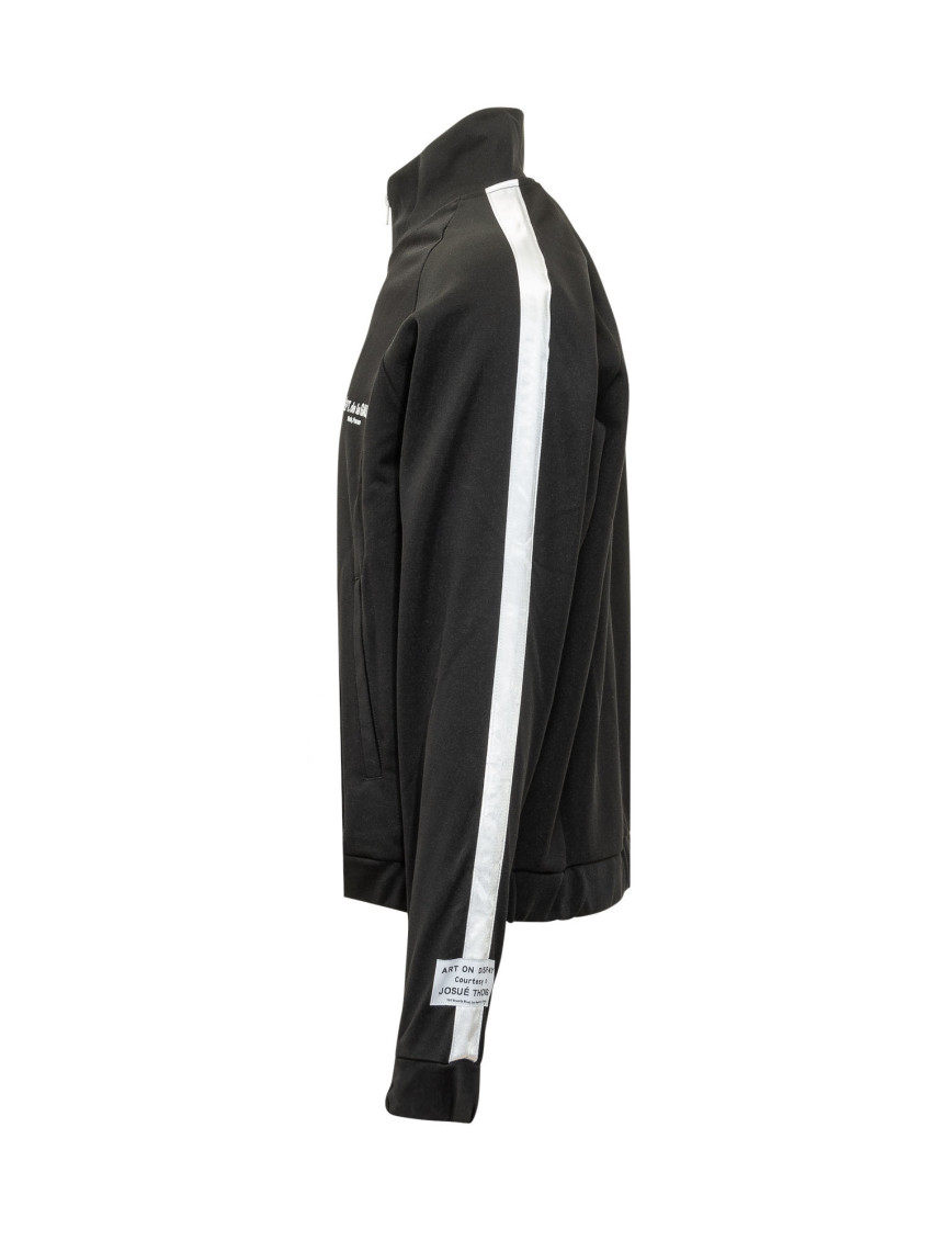 Black Mock Collar Sweatshirt