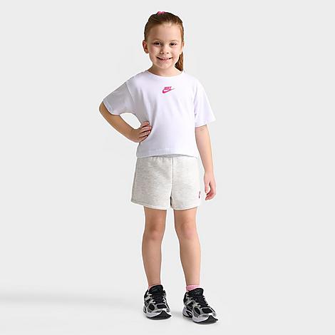 Girls Toddler T-Shirt and Shorts Set in Birch Heather
