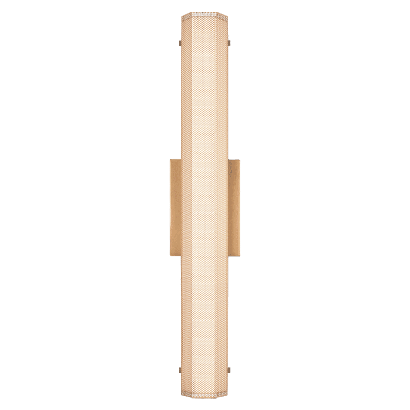 Matteo Pelermos 1-Light Wall Sconce In Aged Gold Bra
