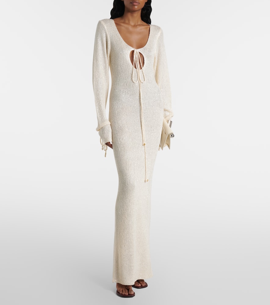Kyle sequined knitted maxi dress