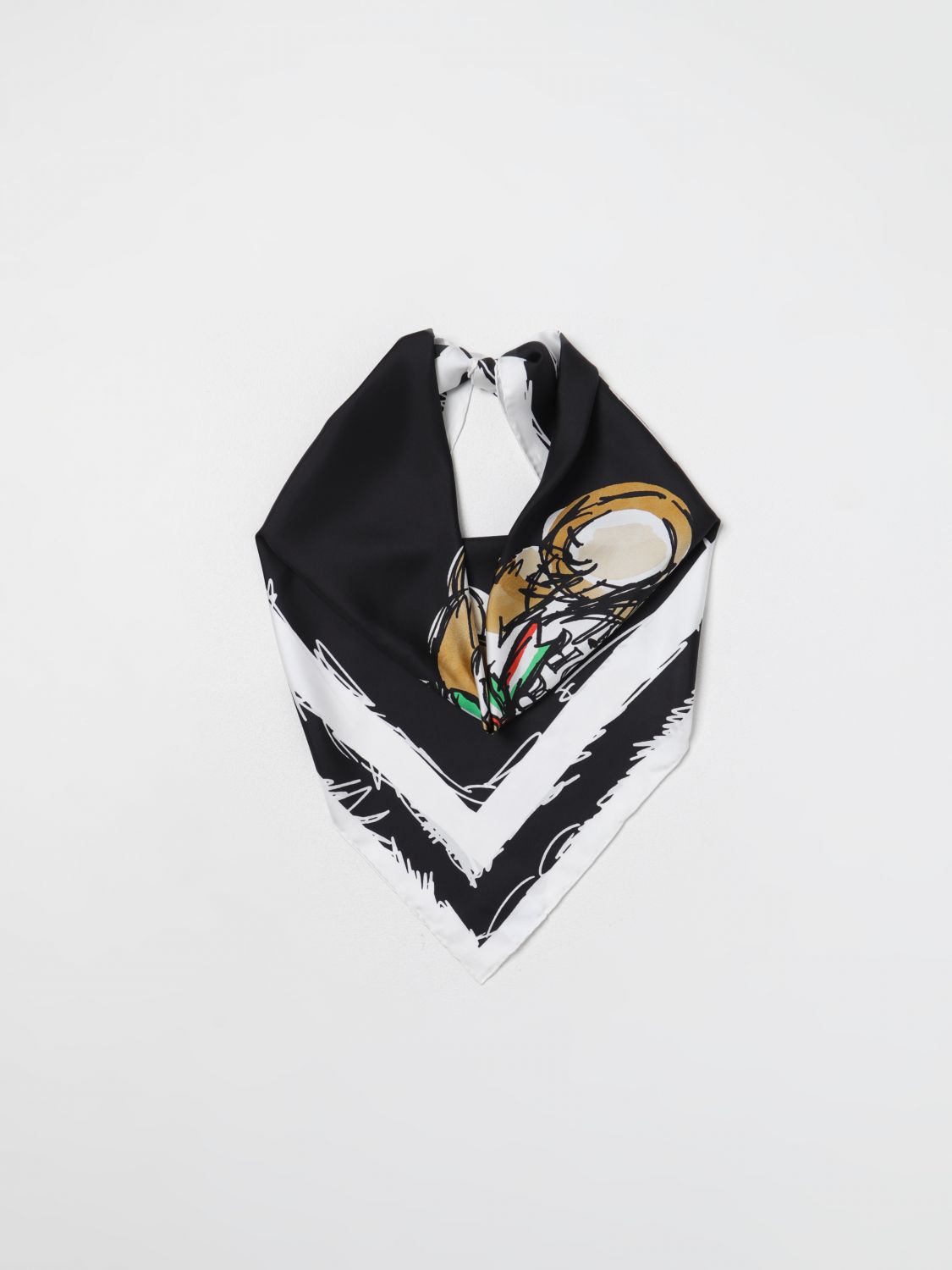 Neck Scarf Woman color Black
