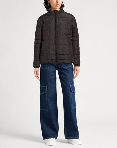 Woman Puffer Black Size L Polyester