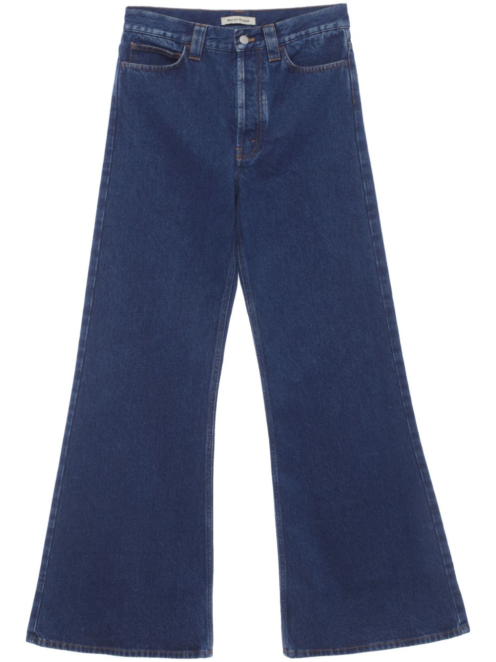 High-waisted flared jeans - Blue