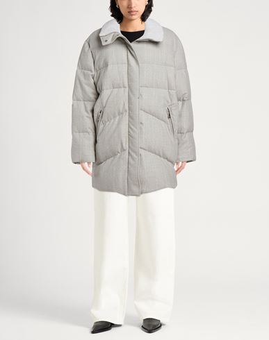 Woman Puffer Light grey Size XL Wool, Elastane
