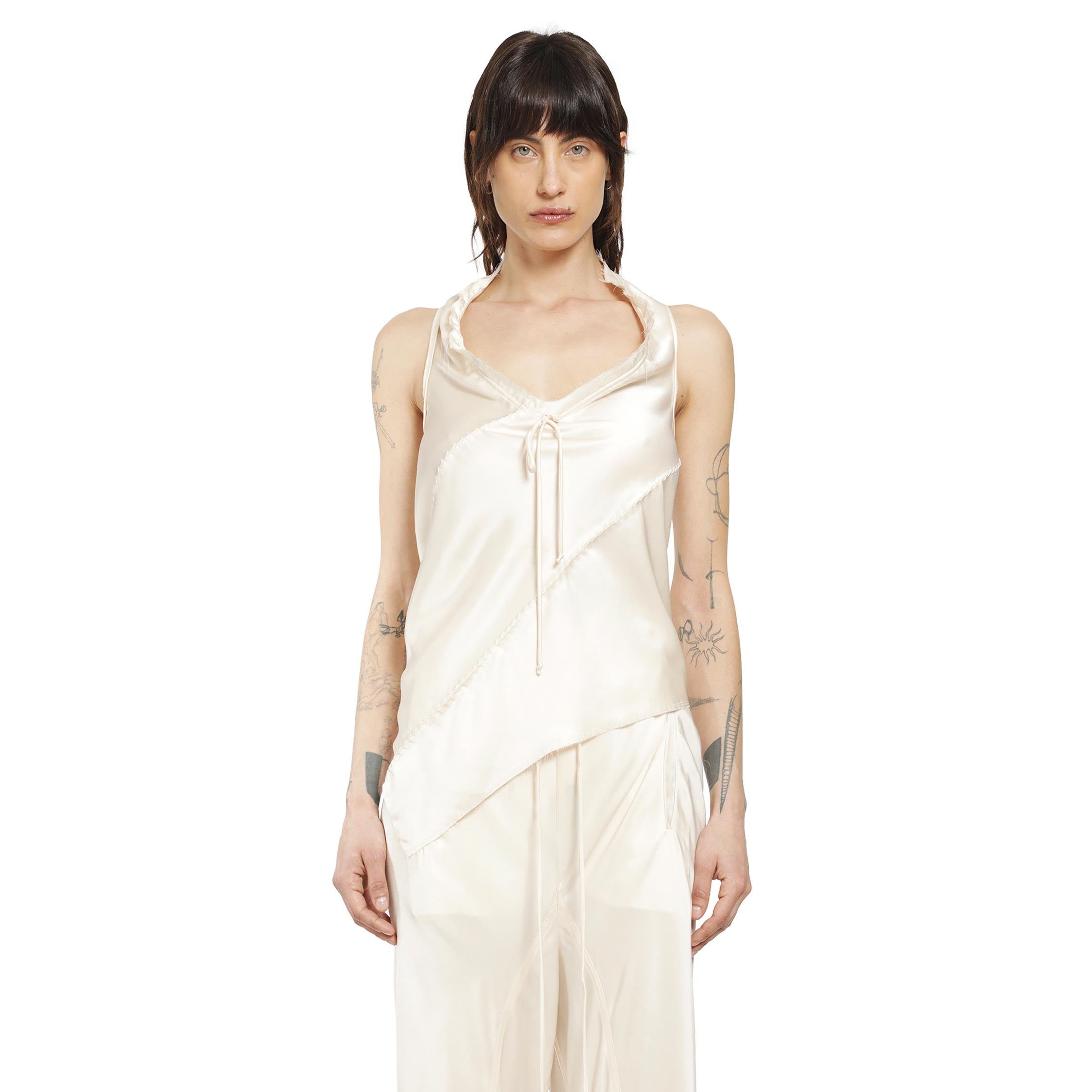 Silk Satin Sleeveless Top