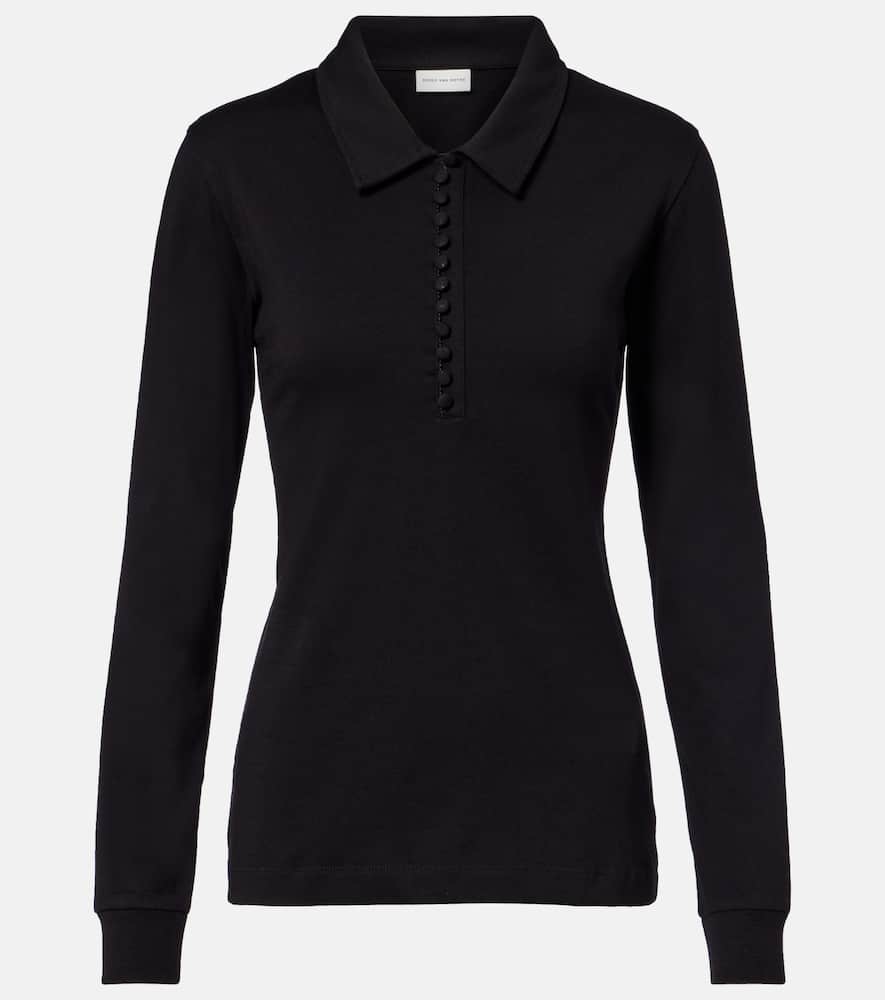 Cotton jersey polo shirt