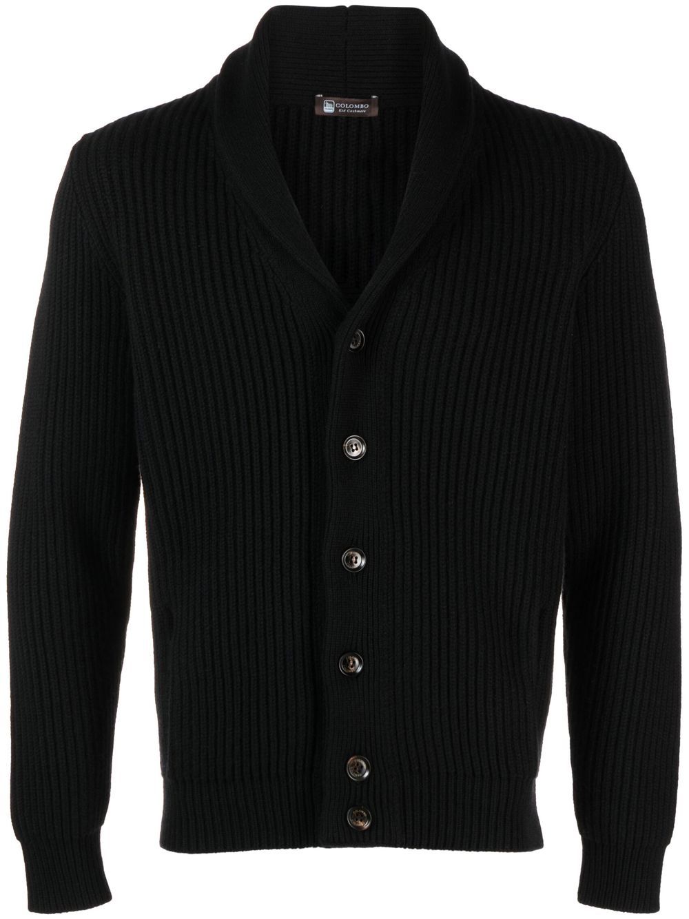 Long-sleeve cashmere cardigan - Black