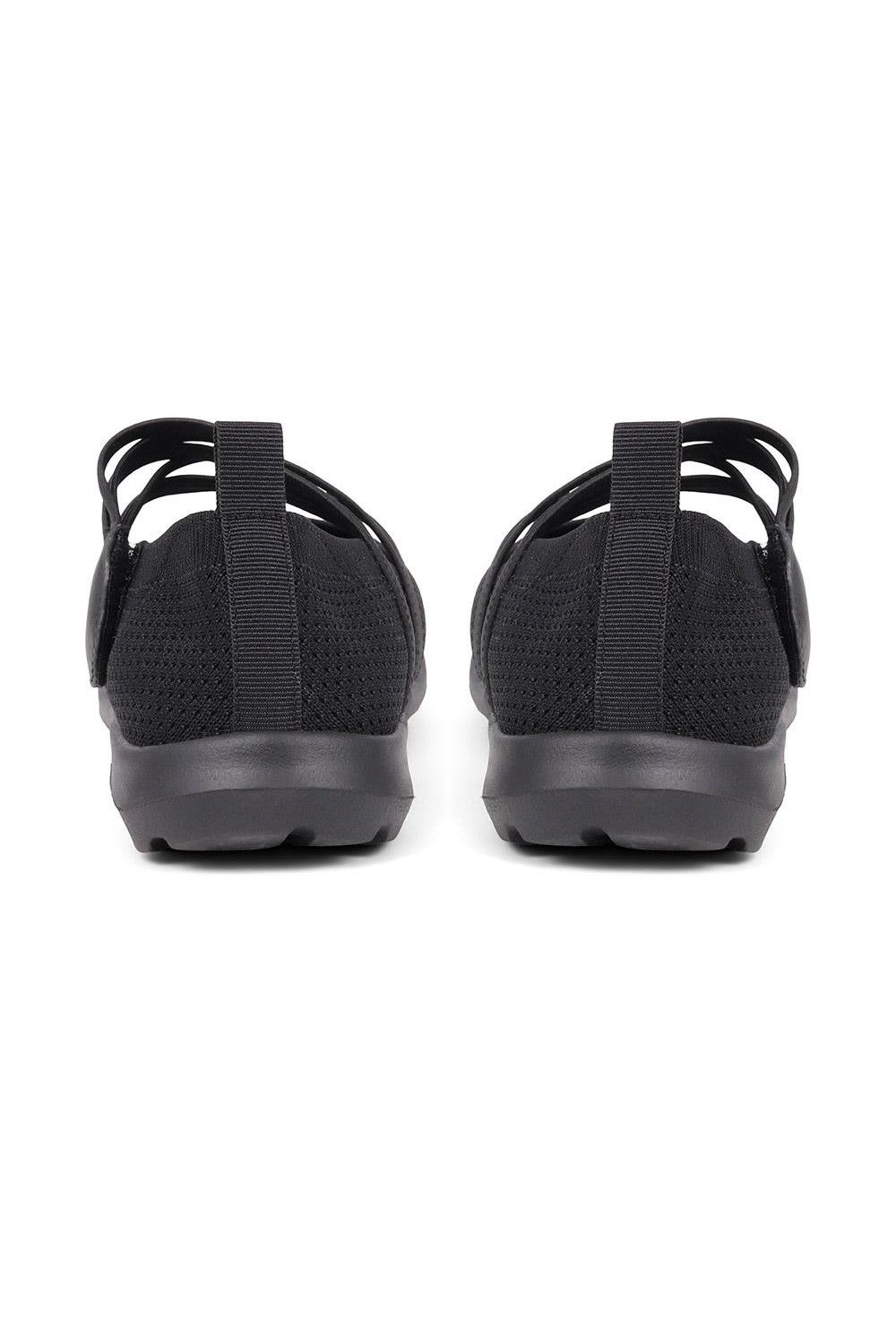 Pavers Women's Casual Trainer Pumps Flat in Black