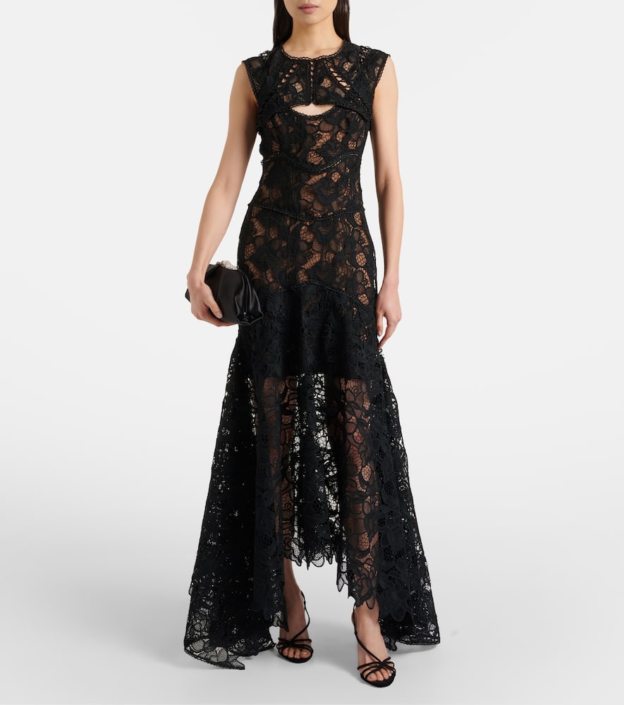 Janica silk lace gown